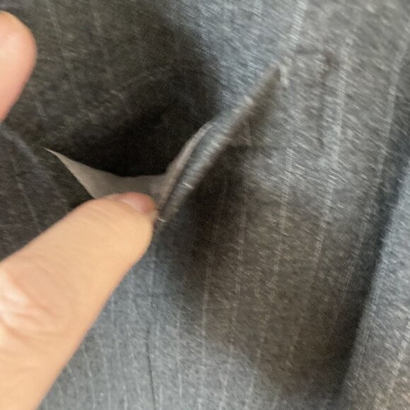 C&R Clothiers Gray Pin Stripe Virgin Wool Lined Suit Jacket Blazer Japan-42R - Picture 4 of 16